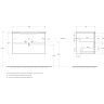 База под раковину BELBAGNO MARINO-CER-N-800-2C-SO-BL-P