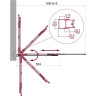Душевая шторка на ванну BELBAGNO LUCE-VF-11-80/145-C-NERO