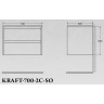 Тумба BELBAGNO KRAFT KRAFT-700-2C-SO-PG